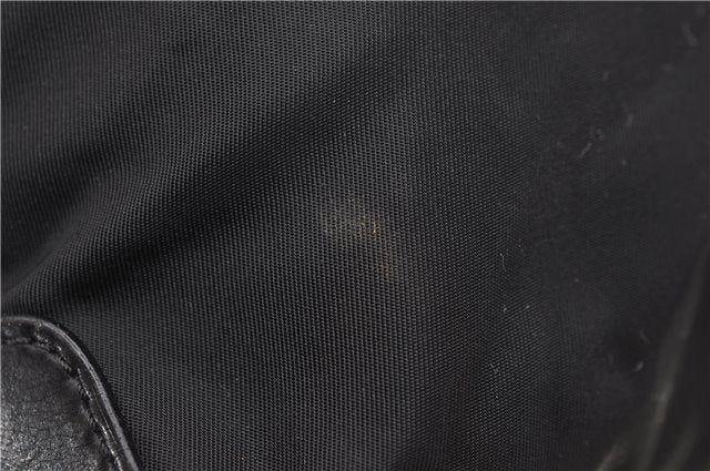 Authentic PRADA Nylon Leather Shoulder Tote Bag Black 2375D
