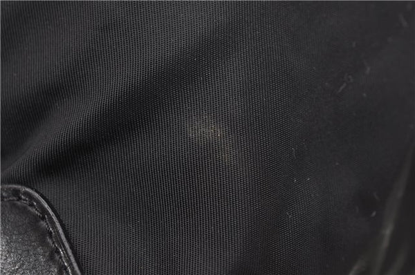 Authentic PRADA Nylon Leather Shoulder Tote Bag Black 2375D