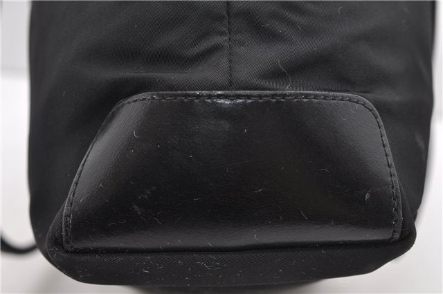 Authentic PRADA Nylon Leather Shoulder Tote Bag Black 2375D