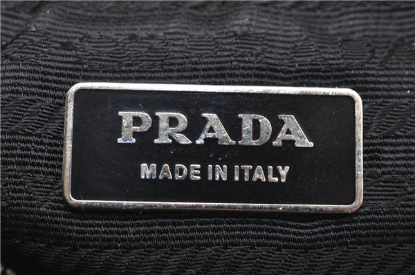 Authentic PRADA Nylon Leather Shoulder Tote Bag Black 2375D