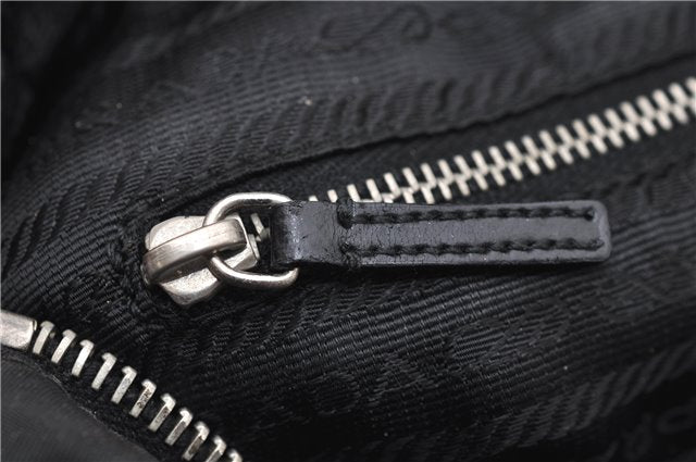 Authentic PRADA Nylon Leather Shoulder Tote Bag Black 2375D