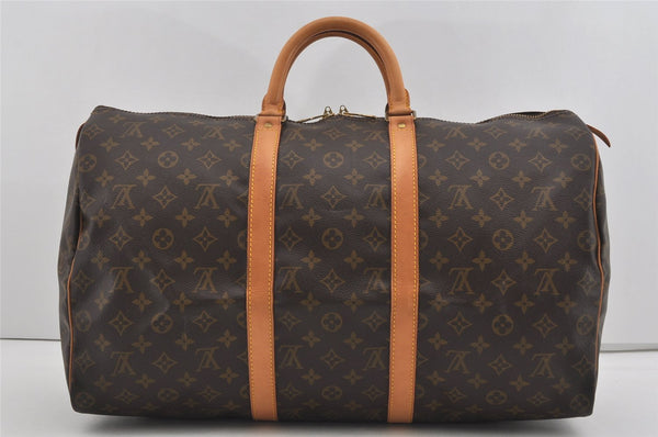 Authentic Louis Vuitton Monogram Keepall 50 Travel Boston Bag M41426 LV 2378I