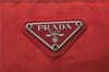 Authentic PRADA Nylon Leather Shoulder Tote Bag Red 2379D