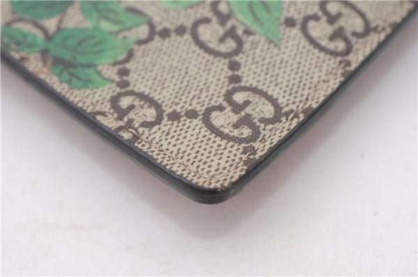 Authentic GUCCI Tian Clutch Hand Bag Purse GG PVC Leather 424900 Brown Red 2379F