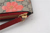 Authentic GUCCI Tian Clutch Hand Bag Purse GG PVC Leather 424900 Brown Red 2379F
