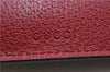 Authentic GUCCI Tian Clutch Hand Bag Purse GG PVC Leather 424900 Brown Red 2379F