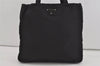 Authentic PRADA Vintage Nylon Tessuto Leather Shoulder Hand Bag Black 2379I
