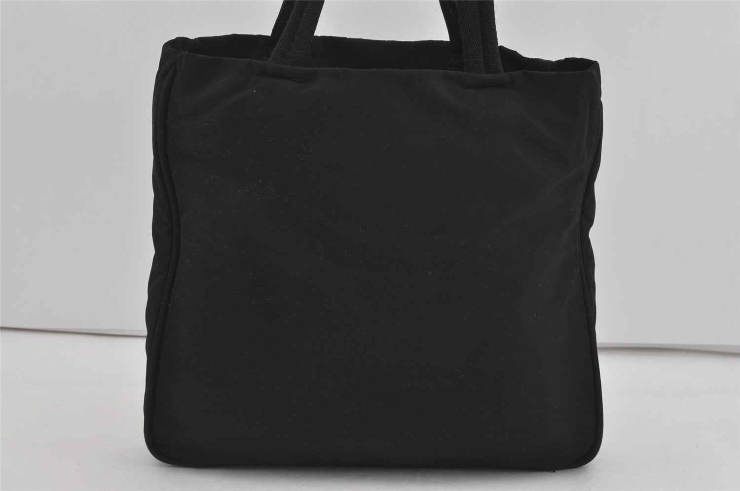 Authentic PRADA Vintage Nylon Tessuto Leather Shoulder Hand Bag Black 2379I