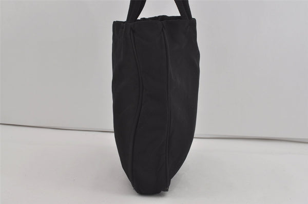 Authentic PRADA Vintage Nylon Tessuto Leather Shoulder Hand Bag Black 2379I