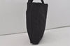 Authentic PRADA Vintage Nylon Tessuto Leather Shoulder Hand Bag Black 2379I