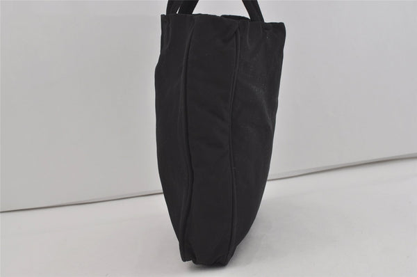 Authentic PRADA Vintage Nylon Tessuto Leather Shoulder Hand Bag Black 2379I