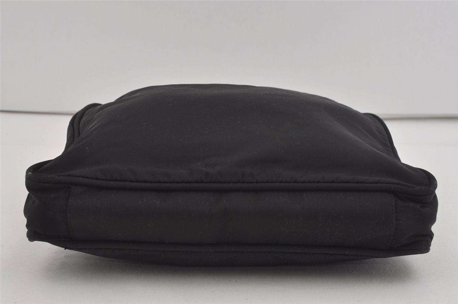 Authentic PRADA Vintage Nylon Tessuto Leather Shoulder Hand Bag Black 2379I