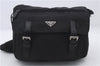 Authentic PRADA Nylon Leather Shoulder Cross Body Bag Purse Black 2382D