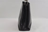 Authentic PRADA Vintage Leather Shoulder Hand Bag Purse Black 2382I
