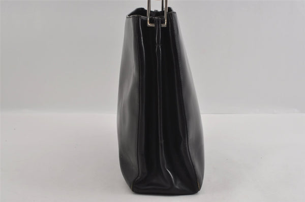 Authentic PRADA Vintage Leather Shoulder Hand Bag Purse Black 2382I