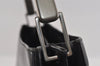 Authentic PRADA Vintage Leather Shoulder Hand Bag Purse Black 2382I