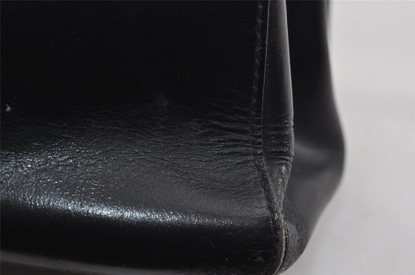 Authentic PRADA Vintage Leather Shoulder Hand Bag Purse Black 2382I