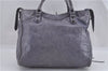 Authentic BALENCIAGA Classic Vero 2Way Hand Bag Leather 235216 Purple 2384F