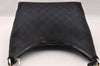 Authentic GUCCI Shoulder Hand Bag Purse GG Canvas Leather 0000602 Black 2384I