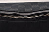 Authentic GUCCI Shoulder Hand Bag Purse GG Canvas Leather 0000602 Black 2384I
