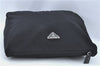 Authentic PRADA Nylon Leather Pouch Purse Black 2388C