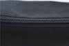 Authentic PRADA Nylon Leather Pouch Purse Black 2388C