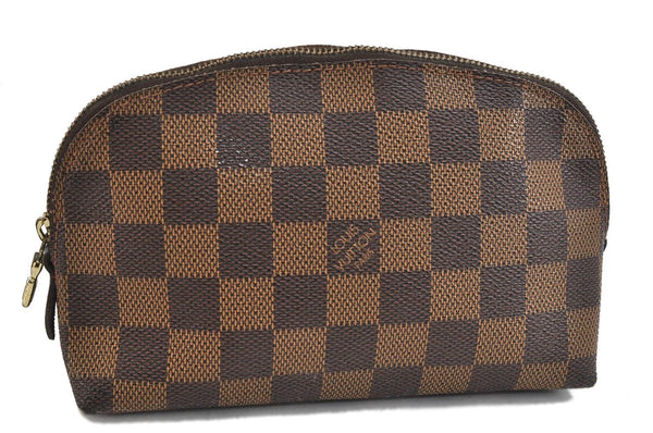 Authentic Louis Vuitton Damier Pochette Cosmetic Pouch N47516 LV 2388D