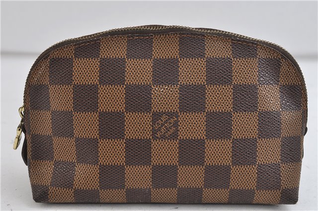 Authentic Louis Vuitton Damier Pochette Cosmetic Pouch N47516 LV 2388D