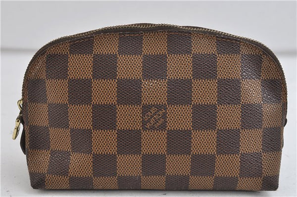 Authentic Louis Vuitton Damier Pochette Cosmetic Pouch N47516 LV 2388D