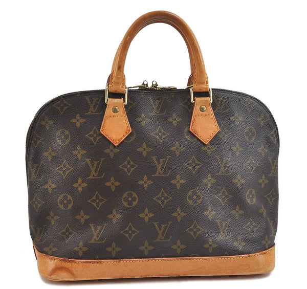 Authentic Louis Vuitton Monogram Alma Hand Bag Purse M51130 LV 2389D