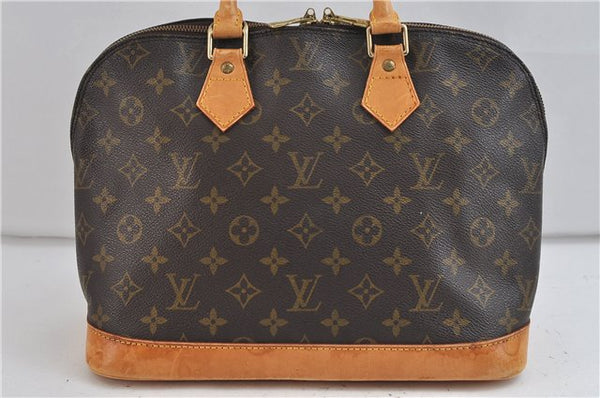 Authentic Louis Vuitton Monogram Alma Hand Bag Purse M51130 LV 2389D