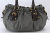 Authentic PRADA Nylon Leather 2Way Shoulder Hand Bag Khaki Green 2390D