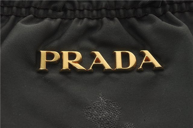 Authentic PRADA Nylon Leather 2Way Shoulder Hand Bag Khaki Green 2390D