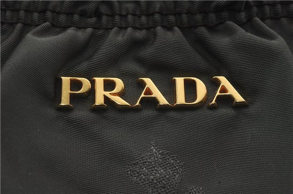 Authentic PRADA Nylon Leather 2Way Shoulder Hand Bag Khaki Green 2390D