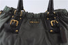 Authentic PRADA Nylon Leather 2Way Shoulder Hand Bag Khaki Green 2390D