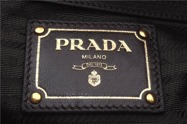 Authentic PRADA Nylon Leather 2Way Shoulder Hand Bag Khaki Green 2390D