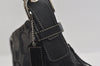 Authentic COACH Signature Shoulder Cross Bag Canvas Leather F15067 Black 2390I