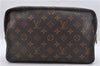 Auth Louis Vuitton Monogram Trousse Toilette 28 Clutch Hand Bag M47522 LV 2392D