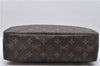 Auth Louis Vuitton Monogram Trousse Toilette 28 Clutch Hand Bag M47522 LV 2392D