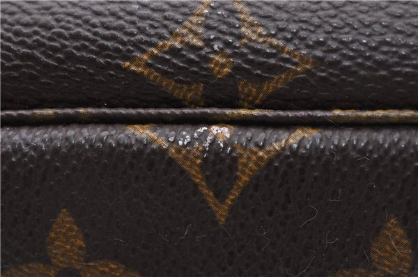 Auth Louis Vuitton Monogram Trousse Toilette 28 Clutch Hand Bag M47522 LV 2392D