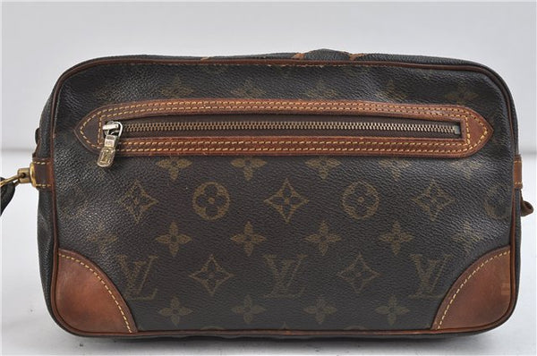 Auth Louis Vuitton Monogram Marly Dragonne GM Clutch Hand Bag M51825 Junk 2393D