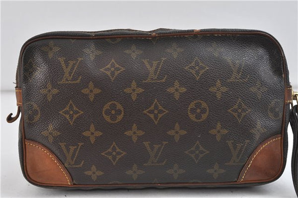 Auth Louis Vuitton Monogram Marly Dragonne GM Clutch Hand Bag M51825 Junk 2393D