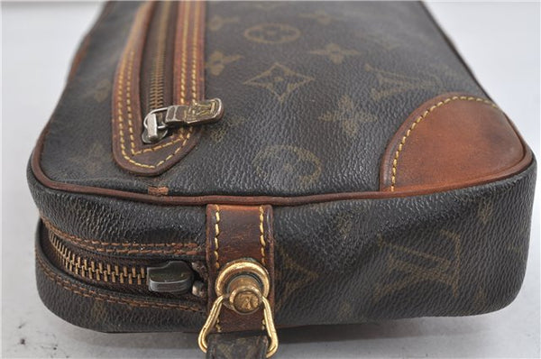 Auth Louis Vuitton Monogram Marly Dragonne GM Clutch Hand Bag M51825 Junk 2393D