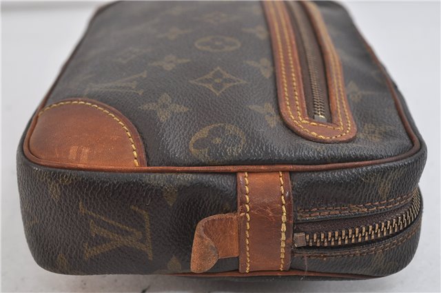 Auth Louis Vuitton Monogram Marly Dragonne GM Clutch Hand Bag M51825 Junk 2393D