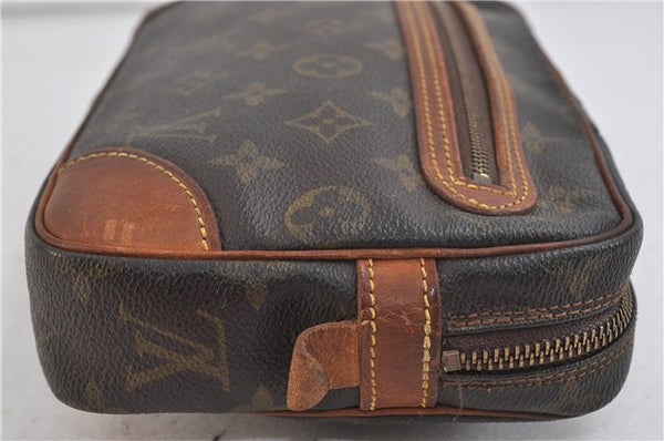 Auth Louis Vuitton Monogram Marly Dragonne GM Clutch Hand Bag M51825 Junk 2393D