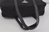 Authentic PRADA Nylon Tessuto Leather Shoulder Hand Boston Bag Purse Black 2393I