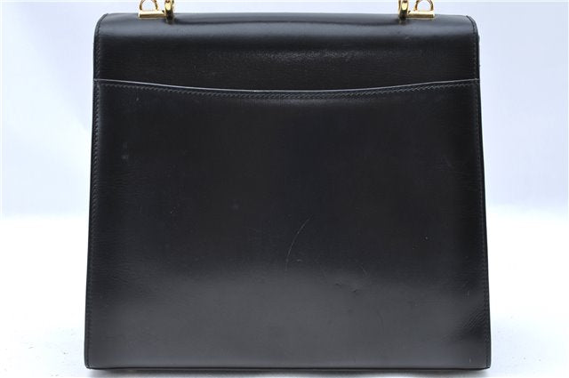 Authentic GUCCI 2Way Shoulder Cross Body Hand Bag Purse Leather Black 2395C