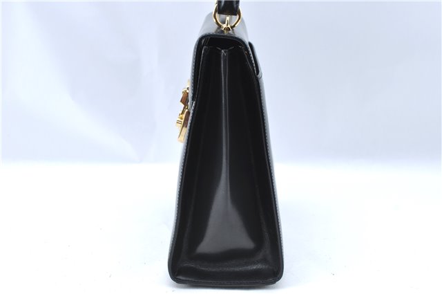 Authentic GUCCI 2Way Shoulder Cross Body Hand Bag Purse Leather Black 2395C