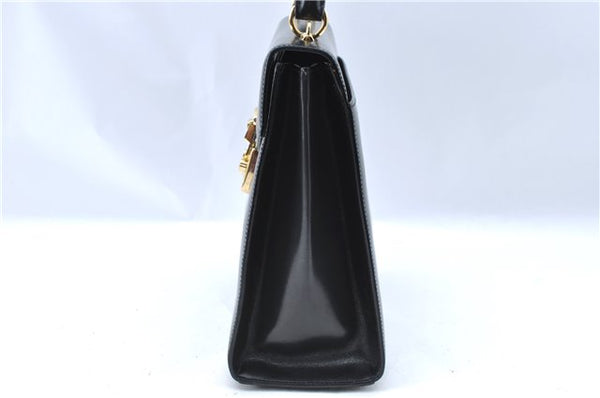 Authentic GUCCI 2Way Shoulder Cross Body Hand Bag Purse Leather Black 2395C