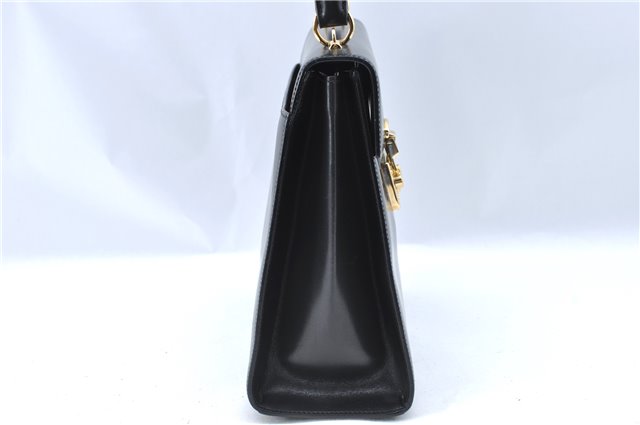 Authentic GUCCI 2Way Shoulder Cross Body Hand Bag Purse Leather Black 2395C